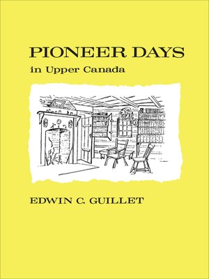 cover image of Pioneer Days in Upper Canada